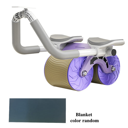 Male And Female Household 2 In 1 Exercise Belly Wheel Indoor Fitness