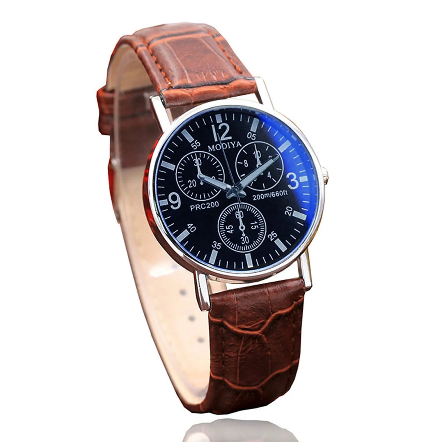 Pure Leather Belt Watch For Men