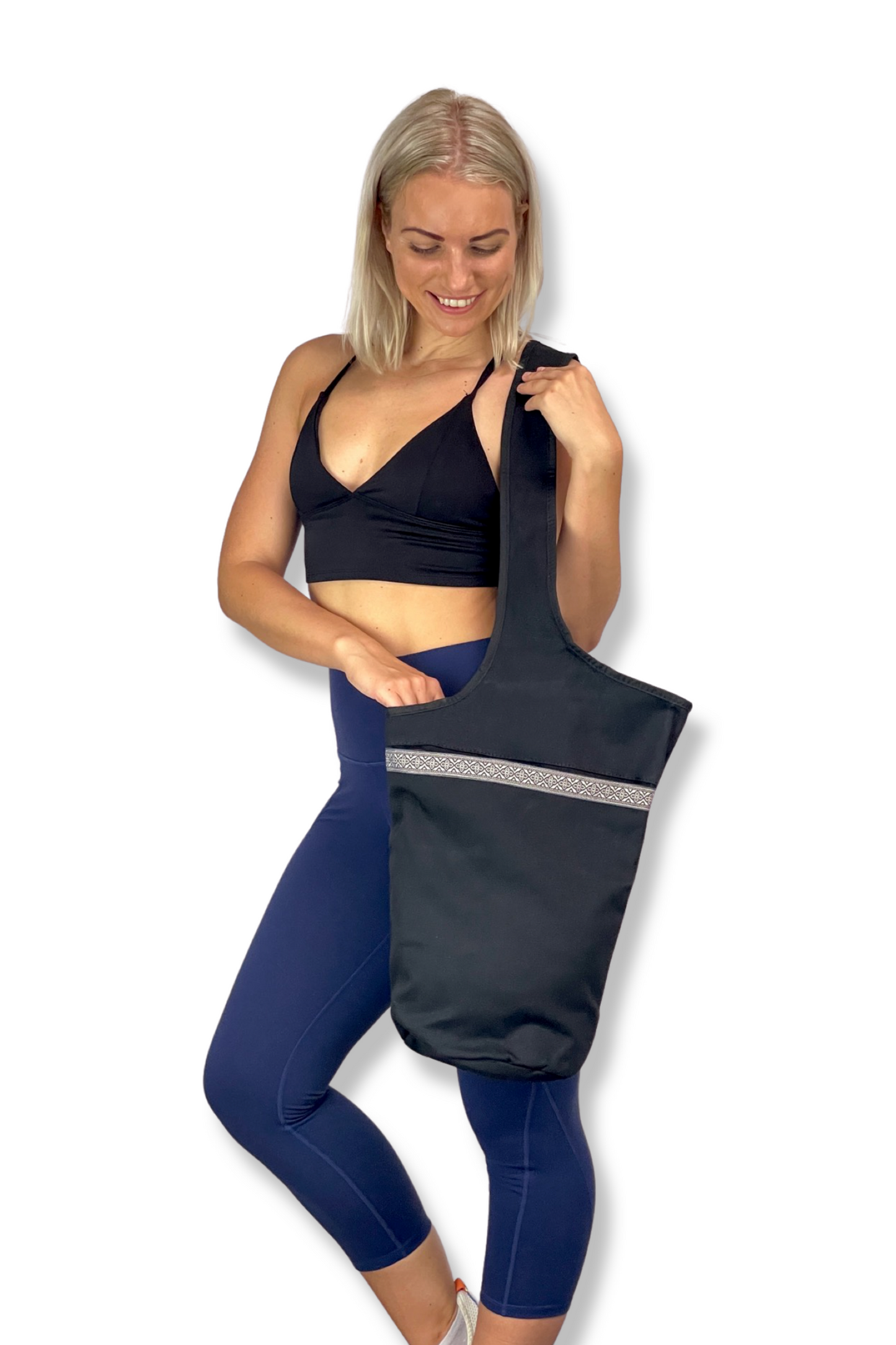 JupiterGear Yoga Mat Carrying Tote Bag with Large Pockets
