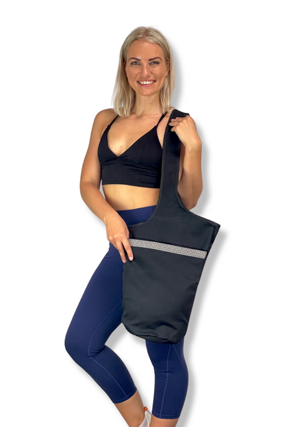 JupiterGear Yoga Mat Carrying Tote Bag with Large Pockets