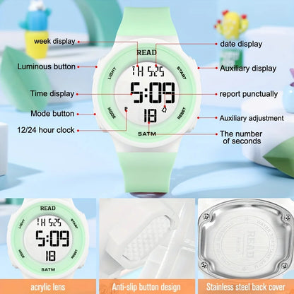 Waterproof Sports Digital Watch For Women