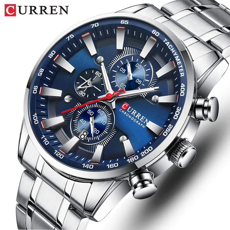 luxury Stainless Steel Waterproof Watch