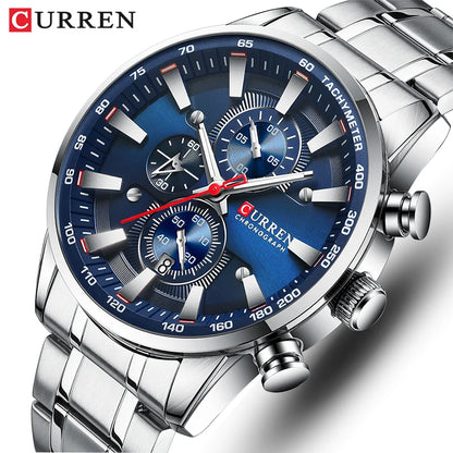 luxury Stainless Steel Waterproof Watch
