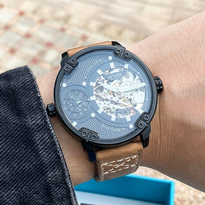 Waterproof Leather Starp Watch For Men
