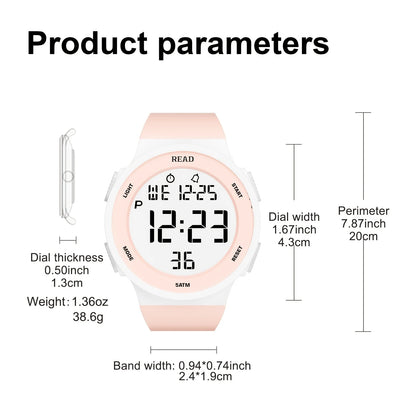Waterproof Sports Digital Watch For Women
