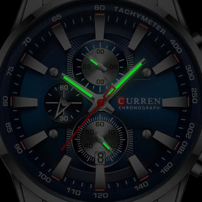luxury Stainless Steel Waterproof Watch