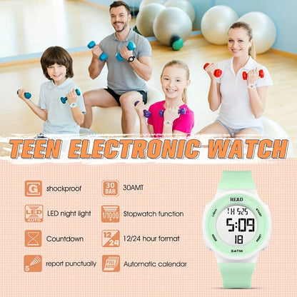 Waterproof Sports Digital Watch For Women