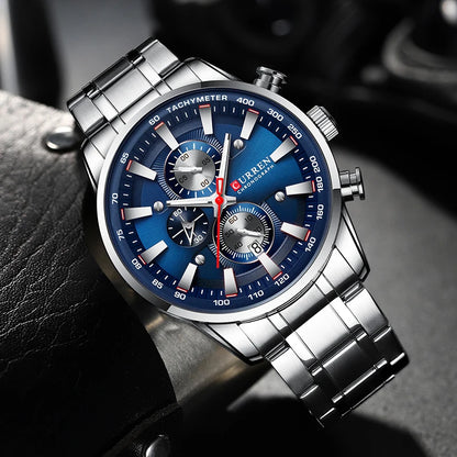 luxury Stainless Steel Waterproof Watch