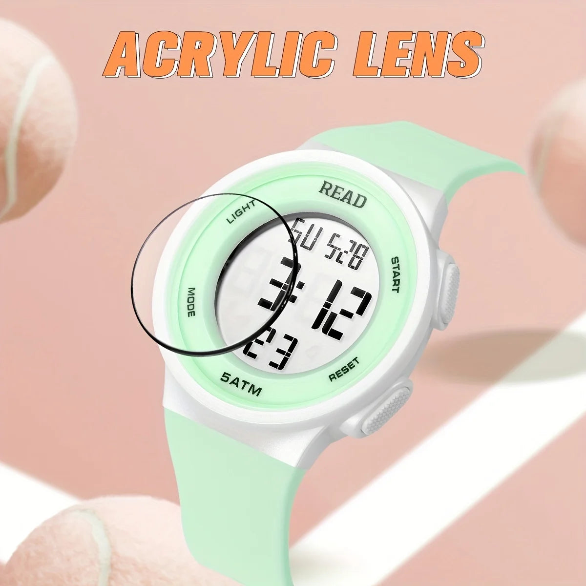 Waterproof Sports Digital Watch For Women