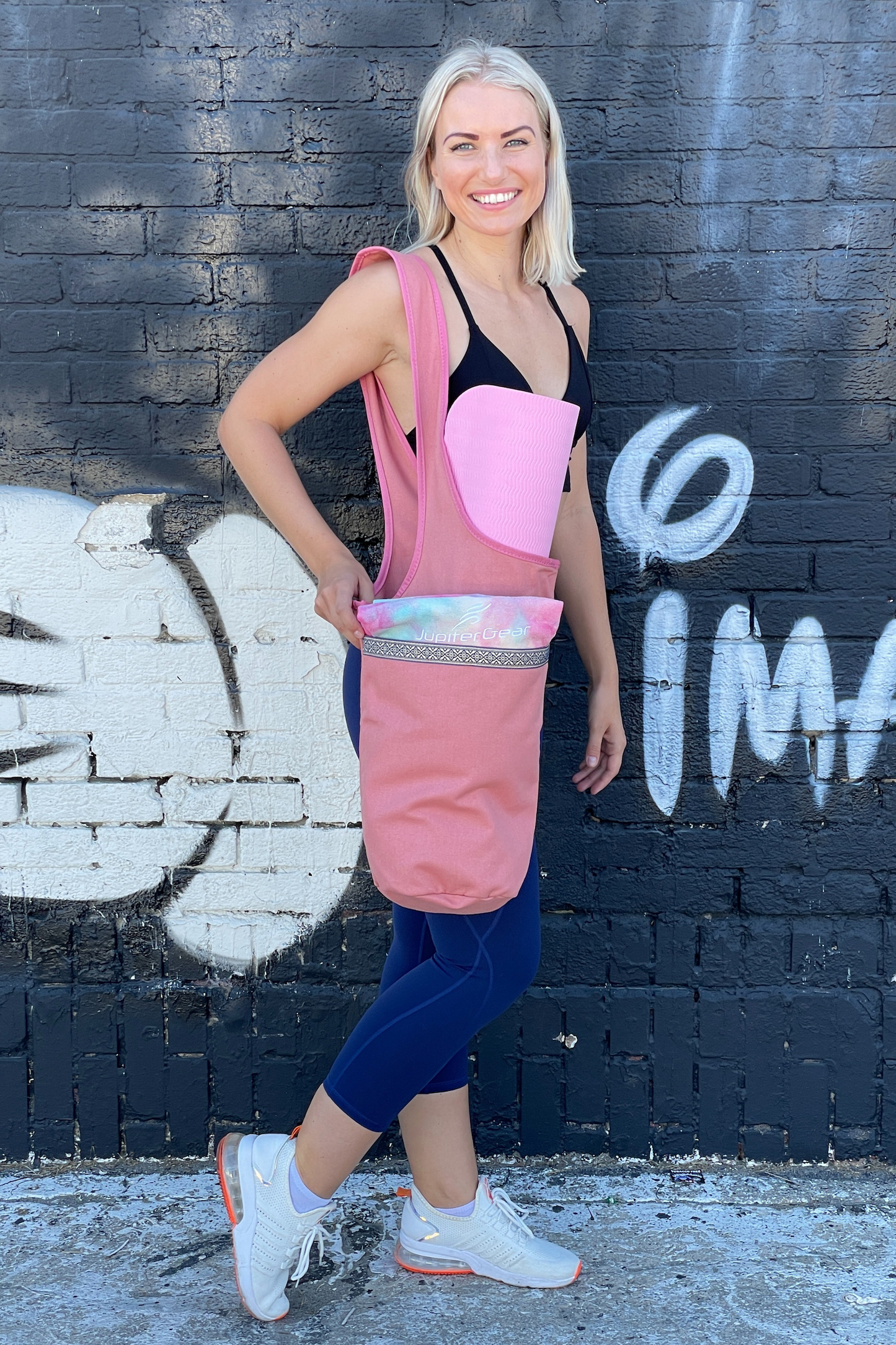 JupiterGear Yoga Mat Carrying Tote Bag with Large Pockets