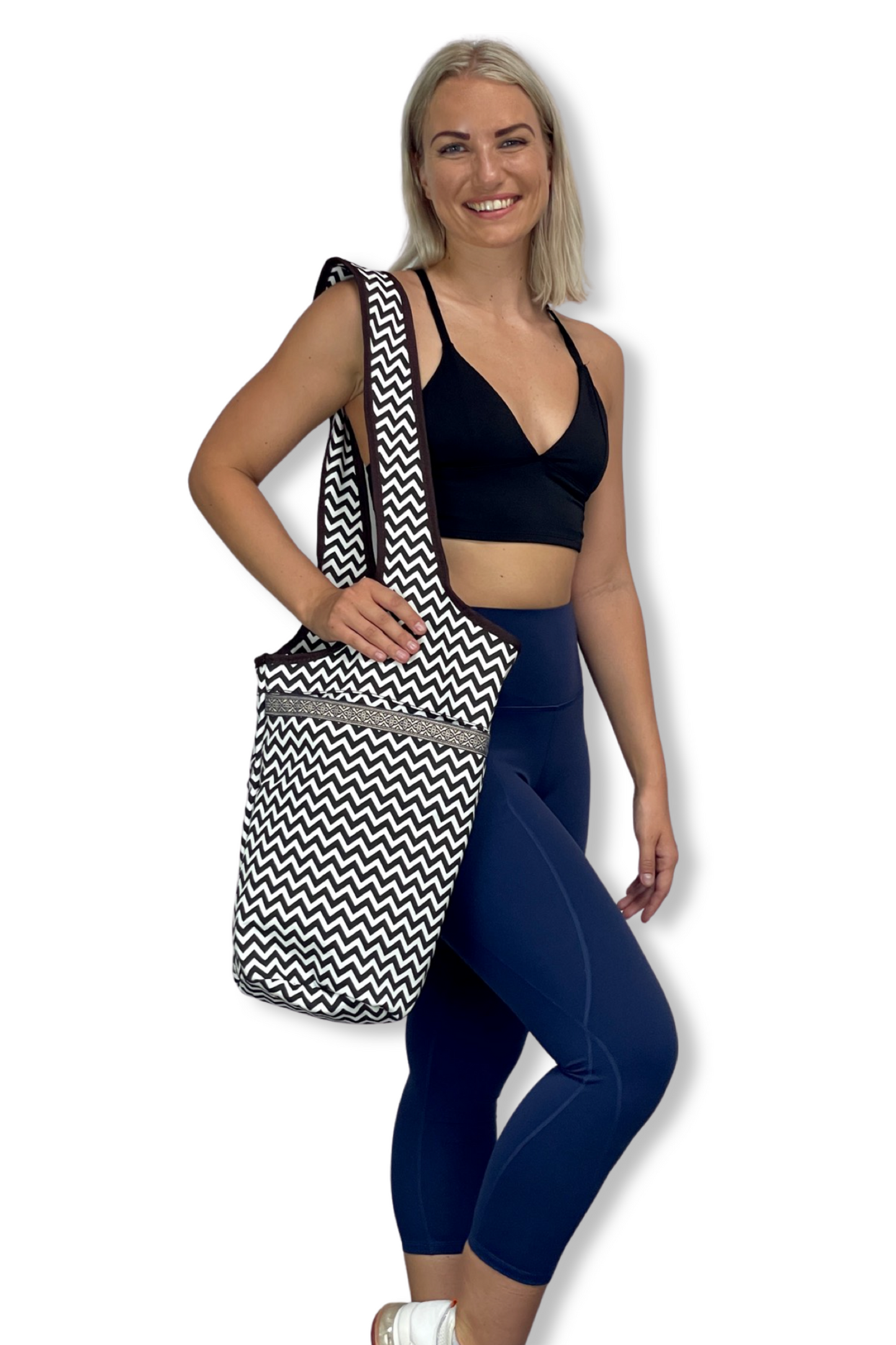 JupiterGear Yoga Mat Carrying Tote Bag with Large Pockets