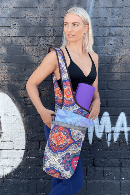 JupiterGear Yoga Mat Carrying Tote Bag with Large Pockets