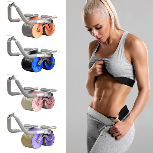 Male And Female Household 2 In 1 Exercise Belly Wheel Indoor Fitness
